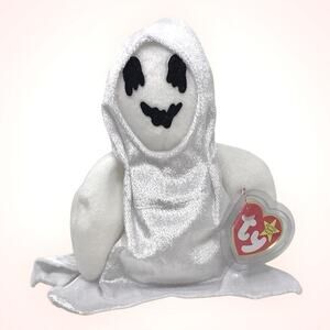 Ty Beanie Baby NWT "Sheet" the Ghost Halloween Decoration Vintage 1999